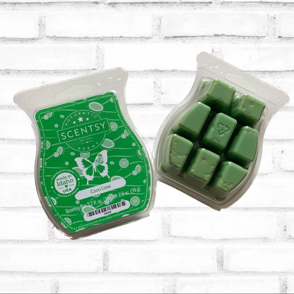 2 coco lime Scentsy bars NEW